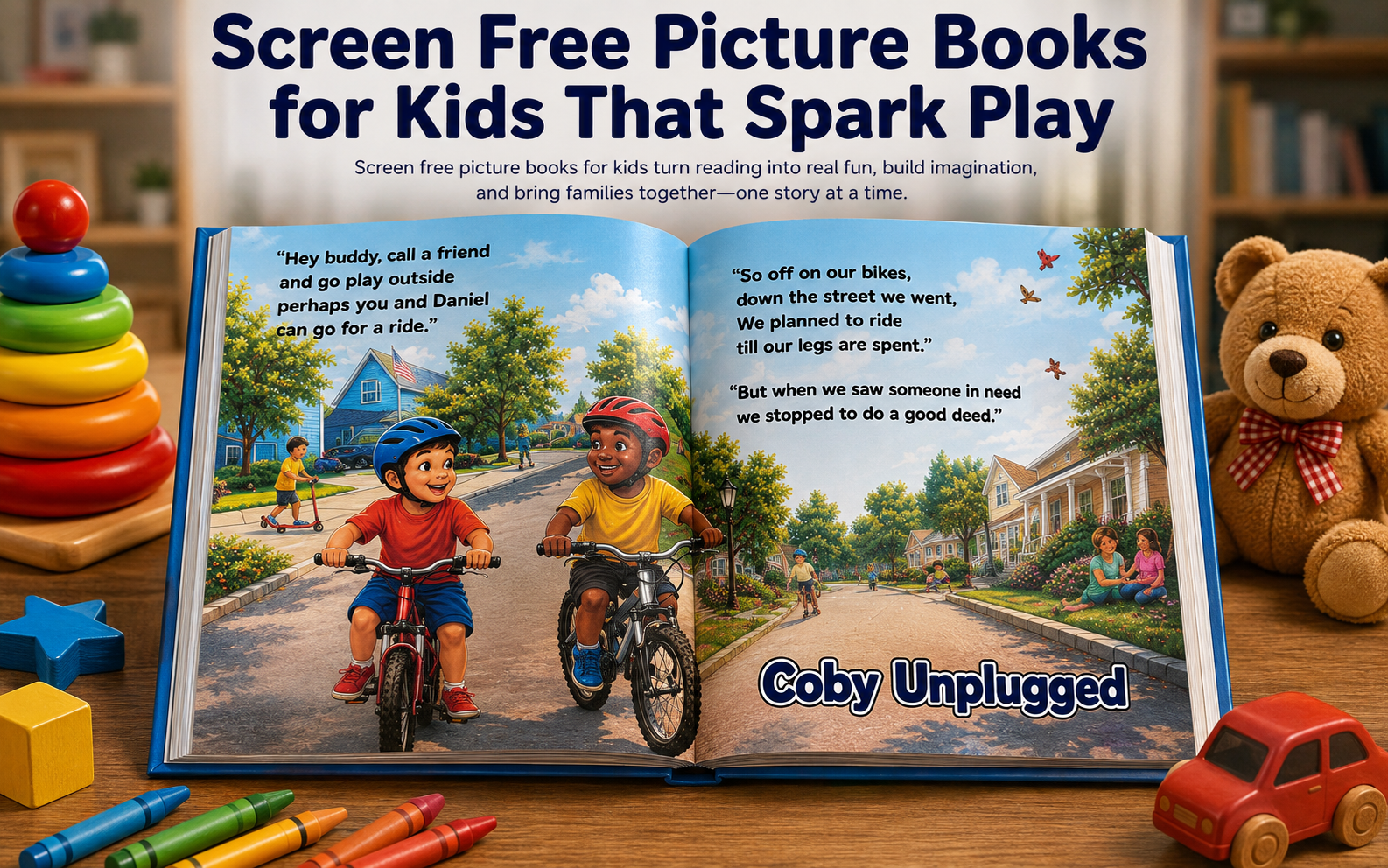 Screen Free Picture Books for Kids That Spark Play