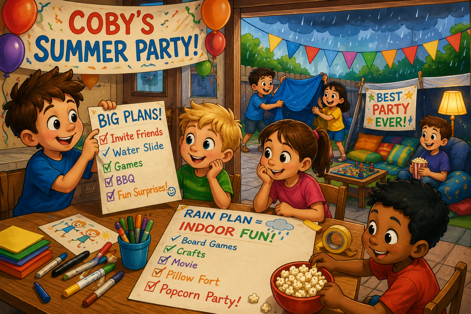 Coby’s Summer Party Brings Big Backyard Fun